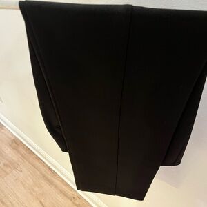 Elegant Black Satin Pants Trousers (petite/ankle/crop)